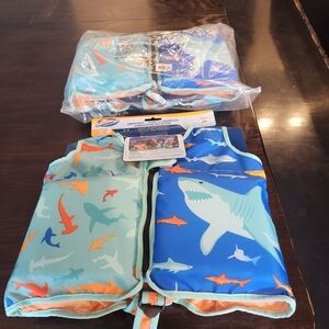 Kids' Shark Print Swim Vest